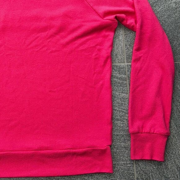 EUC PJ Salvage 'Ruffin it' Soft Lightweight Long Sleeve Sweatshirt in Pink XS - Picture 12 of 16
